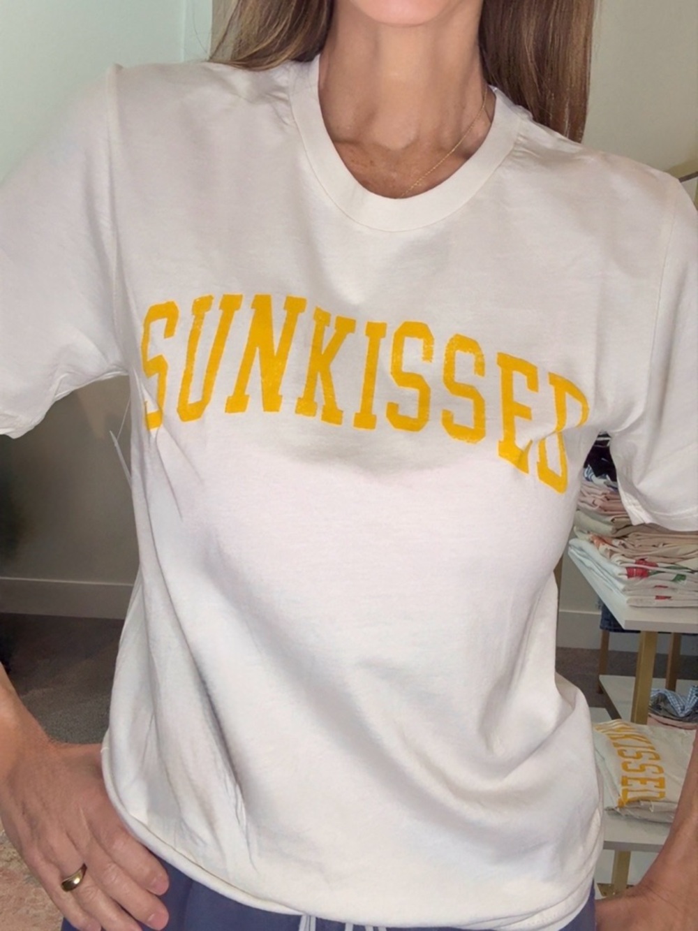 'SUNKISSED' Graphic Tee - Women's Casual Top